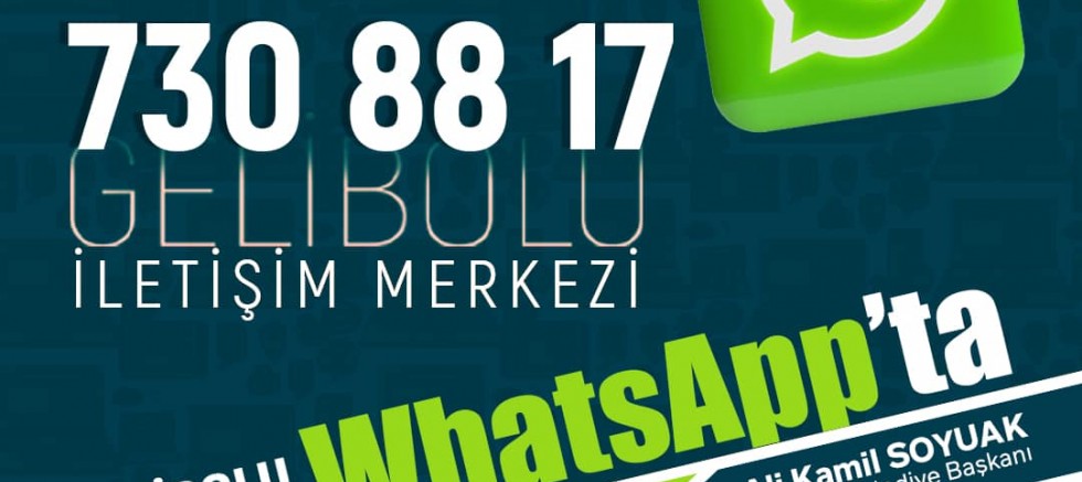 Gelibolu Belediyesi WhatsApp Hattı Oluştu
