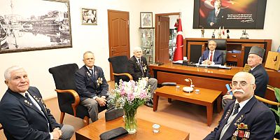 Türkiye Muharip Gaziler Derneği Üyelerinden Başkan Özacar’a Ziyaret