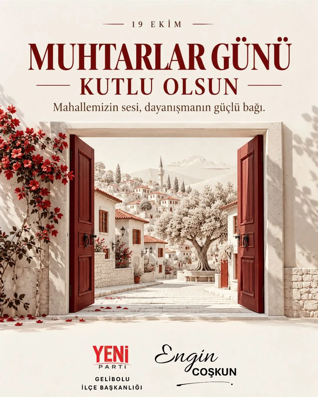 Coşkun’dan Muhtarlar Günü Mesajı