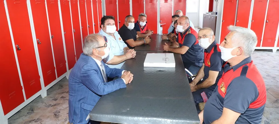 Başkan Özacar’dan İtfaiye Haftası Ziyareti