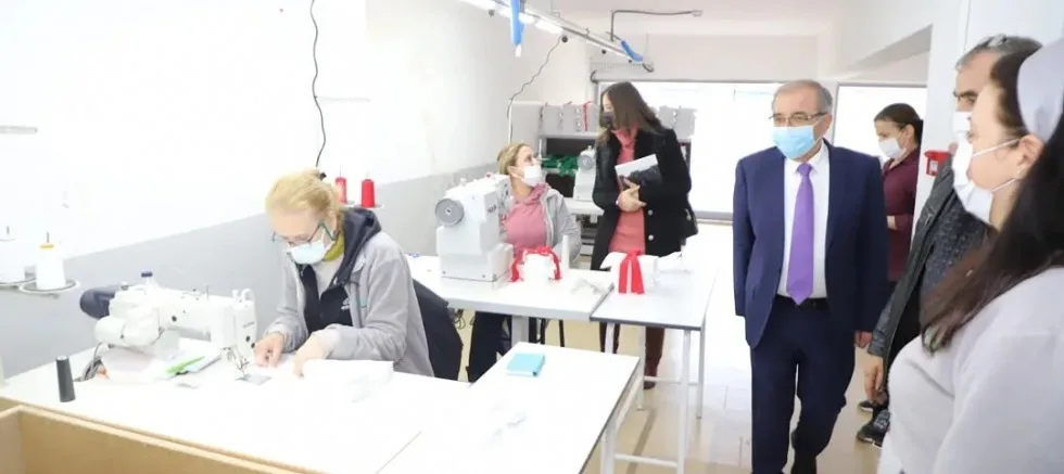 Başkan Özacar’dan Tekstil Atölyesine Ziyaret