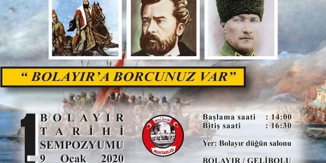 Bolayır Sempozyumu Bugün