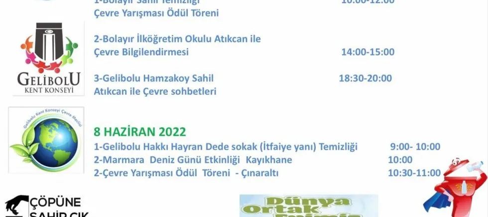 Çevre Haftası Etkinliklerle Kutlanacak