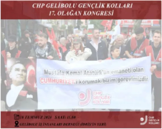 CHP İlçe Gençlik Kolları Kongresi Gerçekleştirilecek