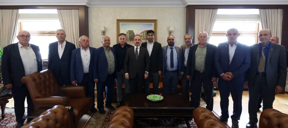Ezineli Muhtarlardan Turan’a Ziyaret