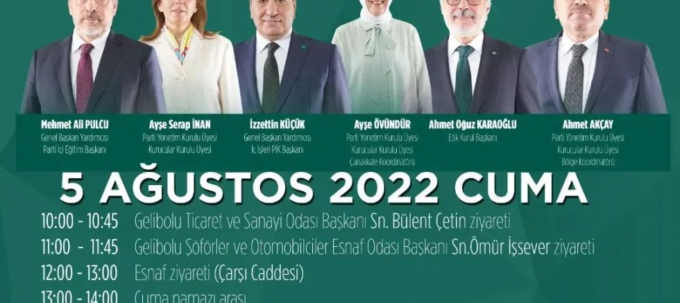 Gelecek Partisi Heyeti İlçemizde Ziyaret Gerçekleştirecek