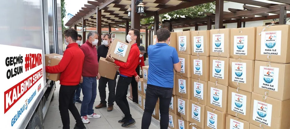 Gelibolu Belediyesi’nden İzmir’e Yardım Eli