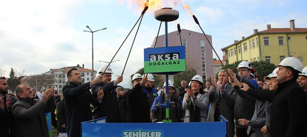 İlçemizde Doğalgaz Ateşi Törenle Yakıldı