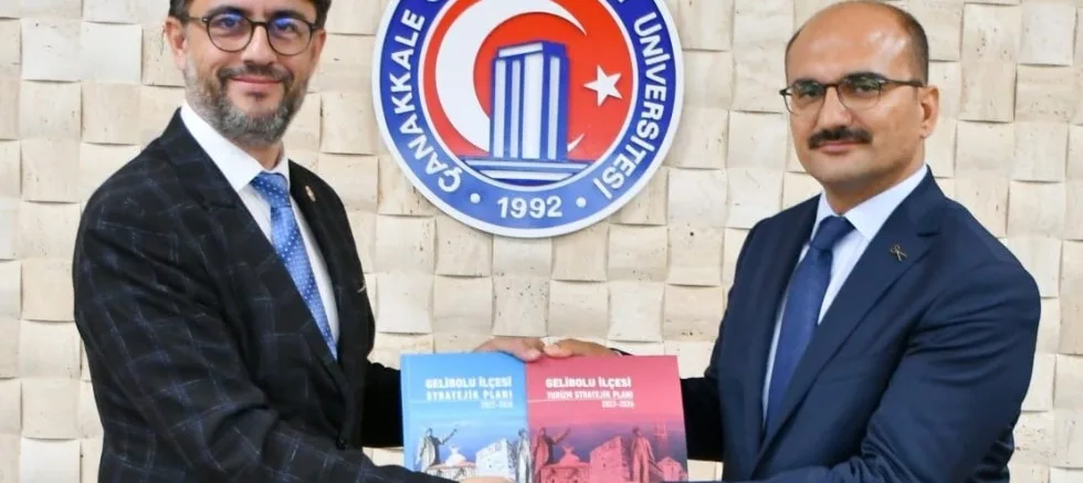 Kaymakam Abacı’dan ÇOMÜ Rektörü Erenoğlu’na Ziyaret
