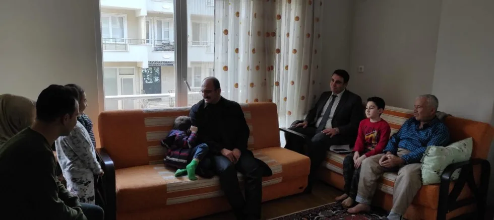 Kaymakam Abacı’dan Depremzede Ailelere Ziyaret