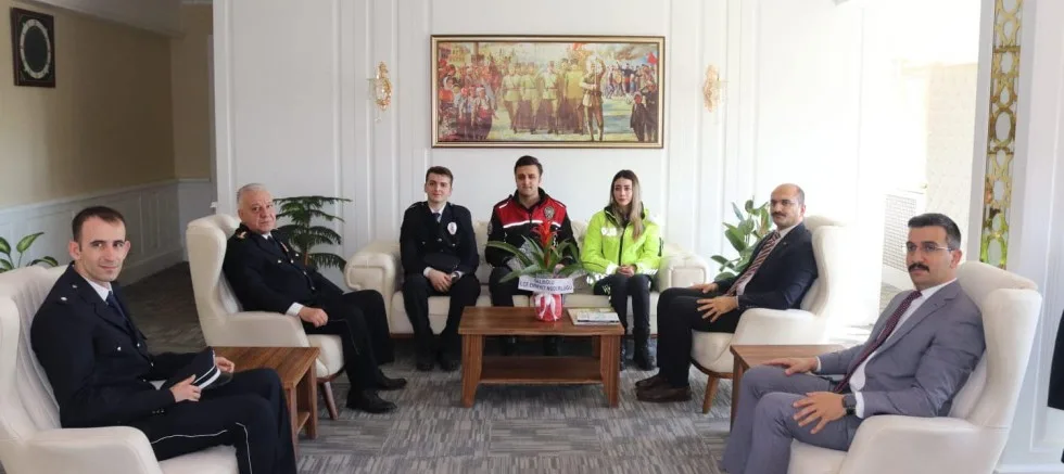 Kaymakam Abacı’ya Polis Haftası Ziyareti