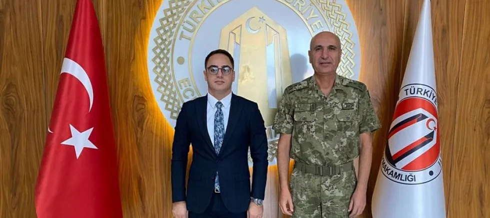 Kolordu Komutanı Yaldız’dan Kaymakam Çiçek’e Ziyaret