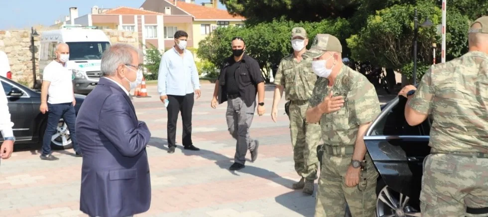 Korgeneral Aksakallı’dan Veda Ziyareti