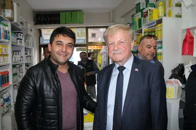 MHP BELEDİYE BAŞKAN ADAYI ELİGÜL’DEN ESNAF ZİYARETİ