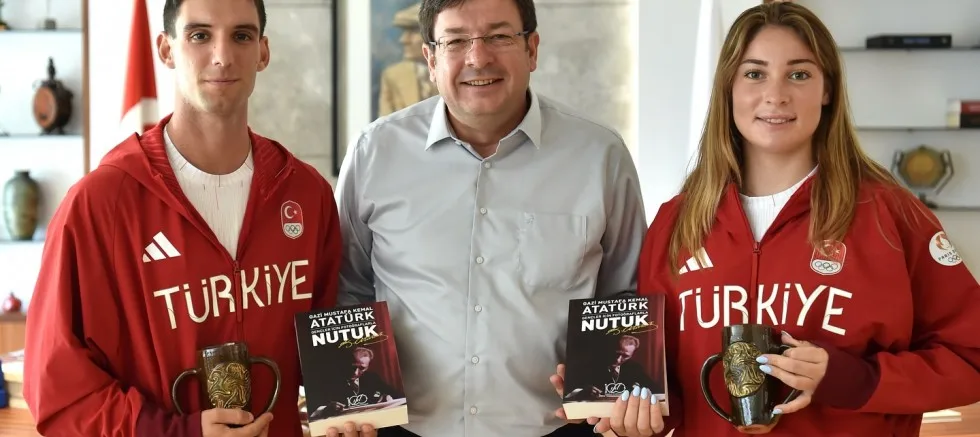 Milli Sporculardan Çanakkale Belediye Başkanı Erkek’e Ziyaret