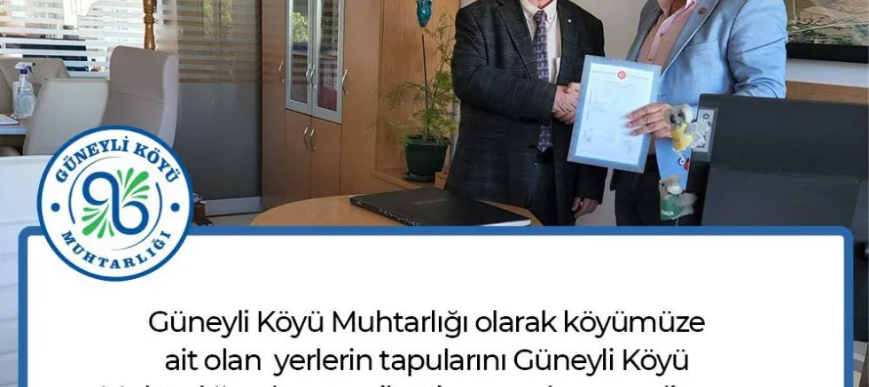 Muhtelif Parsellerin Tapuları Tescilleniyor