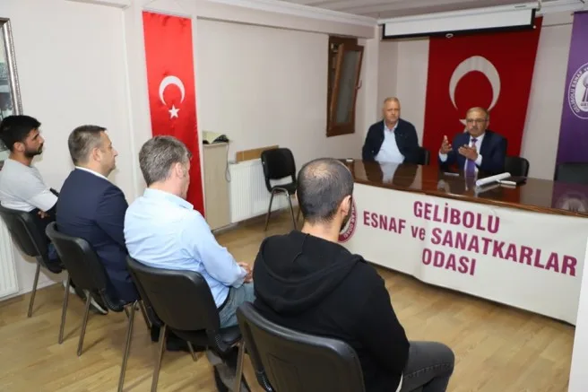 Özacar, Doğalgaz Çalışmalarıyla İlgili Esnafı Bilgilendirdi