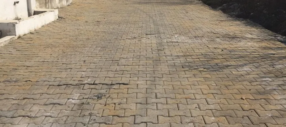 Parke Taşı Döşeme İşlemi Tamamlandı