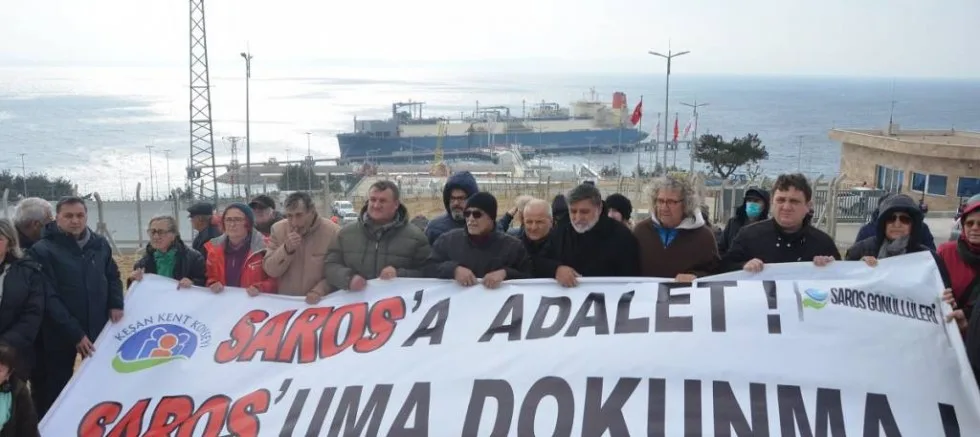 Saros FSRU’ya Gelen Gemiye Tepki!