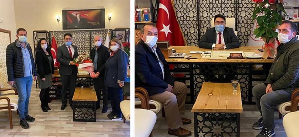 Siyasilerden İlçe Milli Eğitim’e Ziyaretler