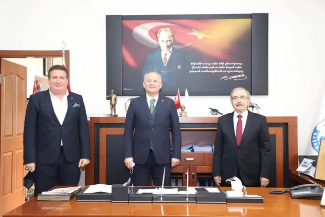 Türker’den, Başkan Özacar’a Ziyaret