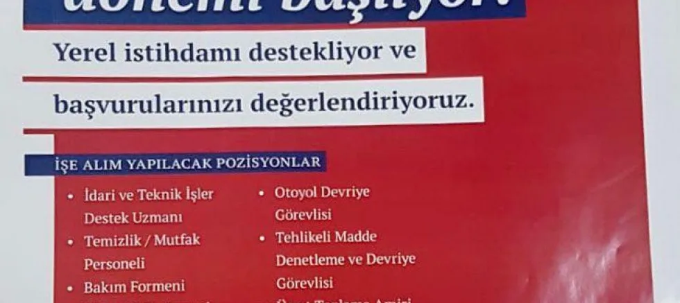 “Yerel İstihdamı Destekliyoruz”