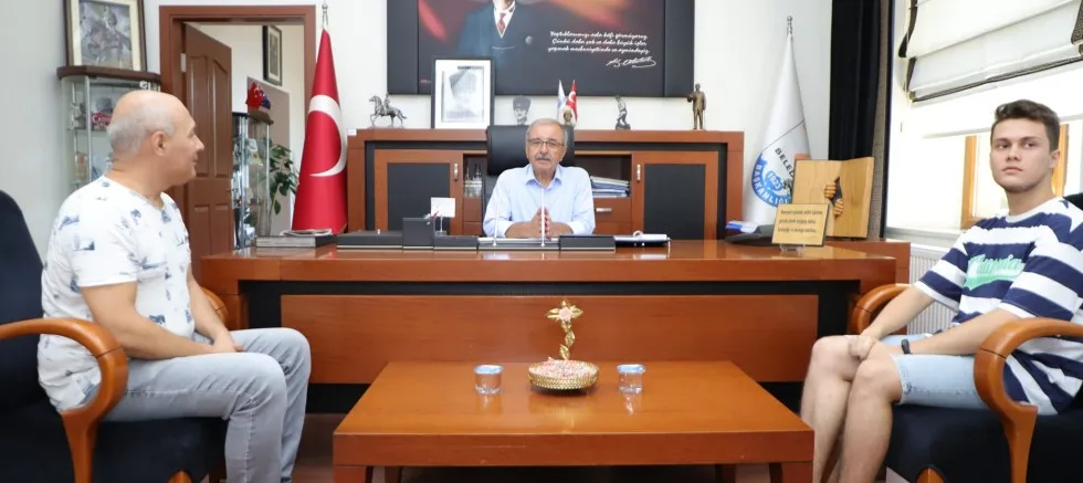 YKS Gelibolu Birincisinden Başkan Özacar’a Ziyaret