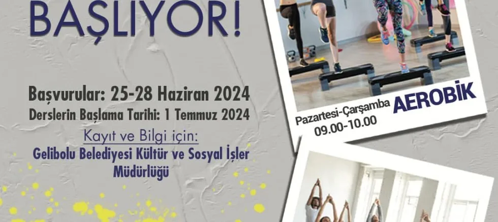 Yoga ve Aerobik Kursları Başlıyor