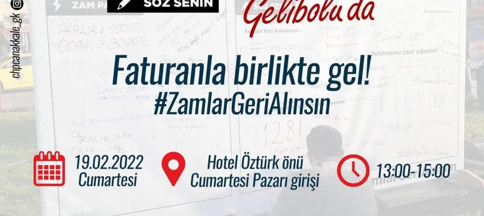 Zam Duvarı Gelibolu’da!